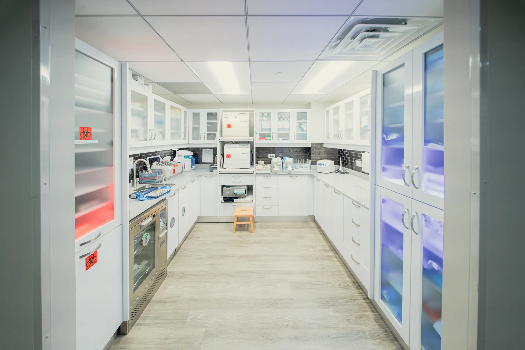 Sterilization room at the DC Perio & Implants Farragut Square office
