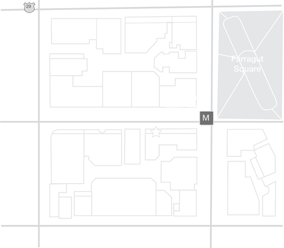 Farragut Square Location map